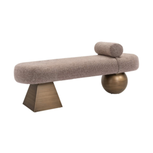 Alexander Jones Brown Tweed Bench