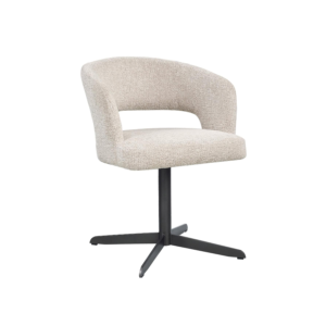 Blanca Natural Fancy Swivel Dining Chair