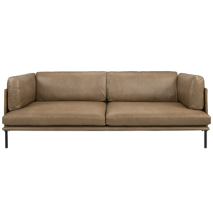 Brioche 3-Seater Leather Sofa