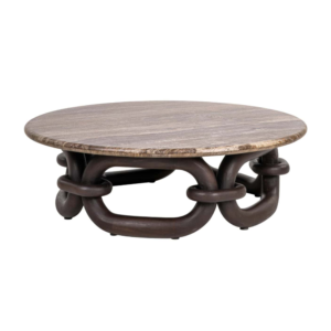 Chainey Round Ash Brown Coffee Table