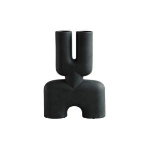 Cobra Double Medio Black Vase