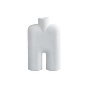 Cobra Medio Tall White Vase