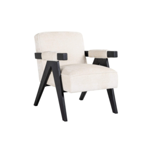 Cooper White Chenille Lounge Chair
