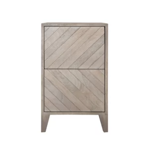 Croft 2-Drawer Bedside Table - Left