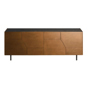 Cut 4-Door Gold Sideboard