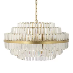 Desire Large Brushed Gold Chandelier