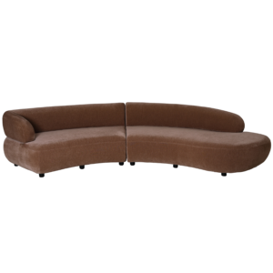 Eden Modular Mocha Brown Velvet Sofa 320