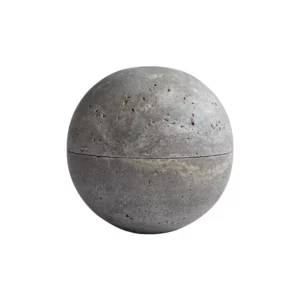 Enkei Medio Silver Travertine Jar