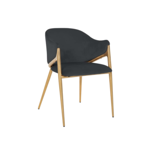 Gwen Anthracite Velvet Dining Chair