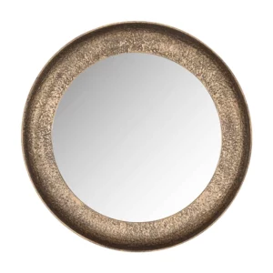 Laraya Gold Round Wall Mirror