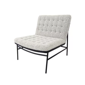 Libourne Grey Boucle Lounge Chair