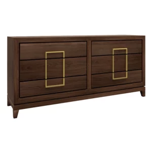 Lucca Walnut 6-Chest of Drawers