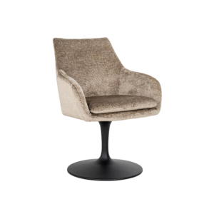 Marlon Taupe Swivel Dining Chair