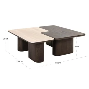 Nando Set of 2 Square Coffee Tables – INHAUS