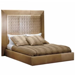 Suite Sand Leather King Size Bed