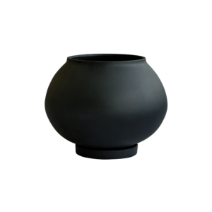 Sunao Big Fat Black Plant Pot