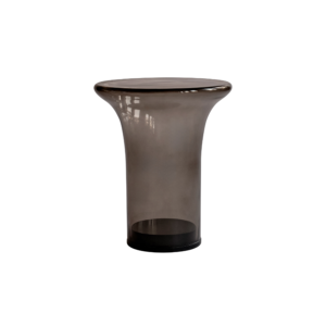 Trumpet Tall Bronze Glass Side Table